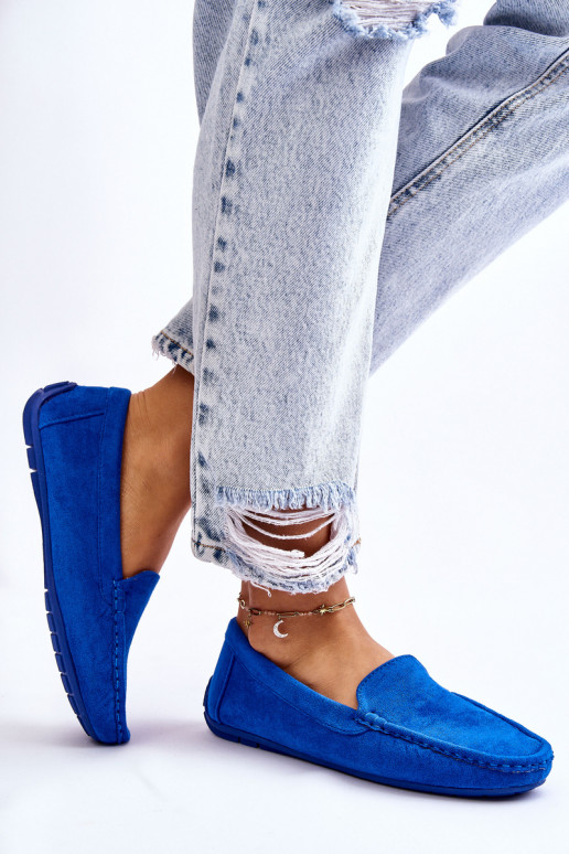 Semišové mokasíny Dámske Modrá Morreno