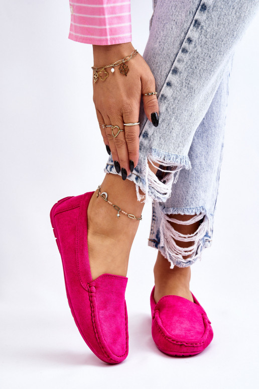 Semišové mokasíny Dámske Ružová Morreno
