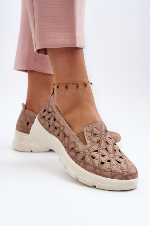 s prvkami prelamovania topánky Dámske Ružová Emilei