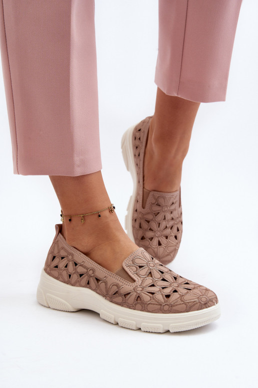 s prvkami prelamovania topánky Dámske Ružová Emilei