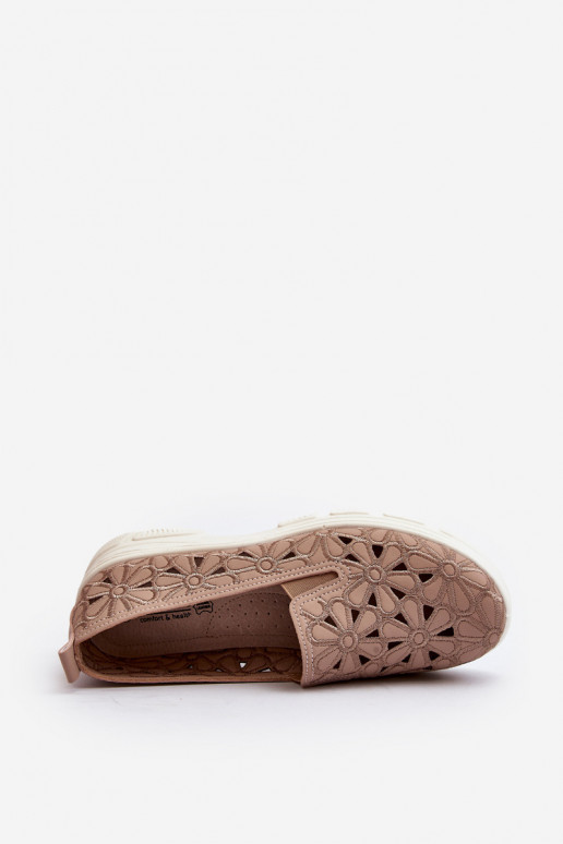 s prvkami prelamovania topánky Dámske Ružová Emilei