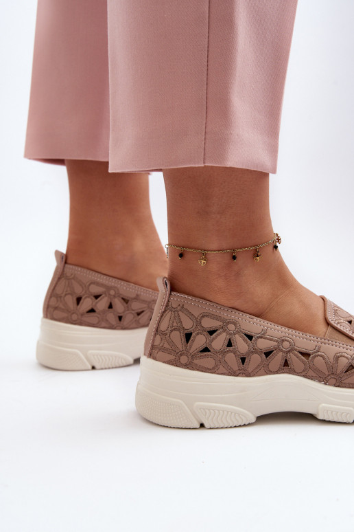 s prvkami prelamovania topánky Dámske Ružová Emilei