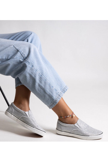 Strieborné lesklé tenisovky... 2