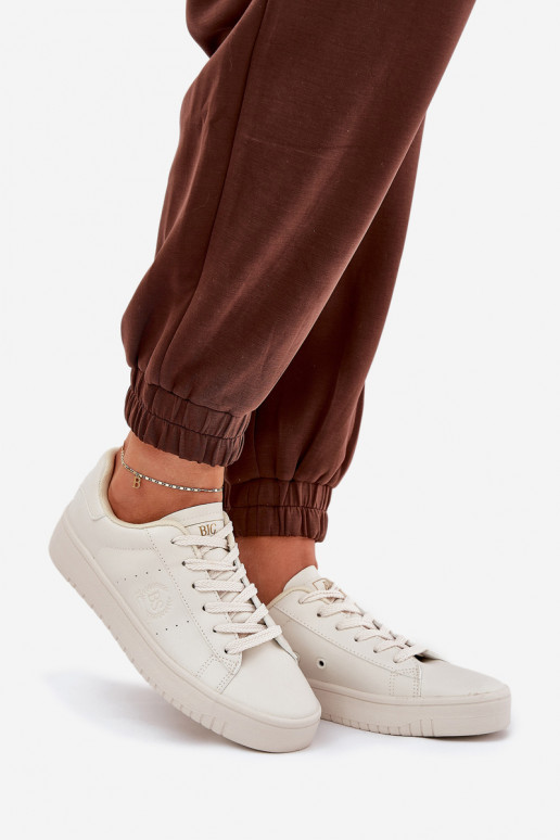 Nízka Bežná obuv z eko kože Big Star NN274578 béžová Nízka Bežná obuv z eko kože Big Star NN274578 béžová