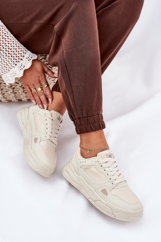 Dámske Tenisky model obuvi Big Star NN274668 béžová Dámske Tenisky model obuvi Big Star NN274668 béžová