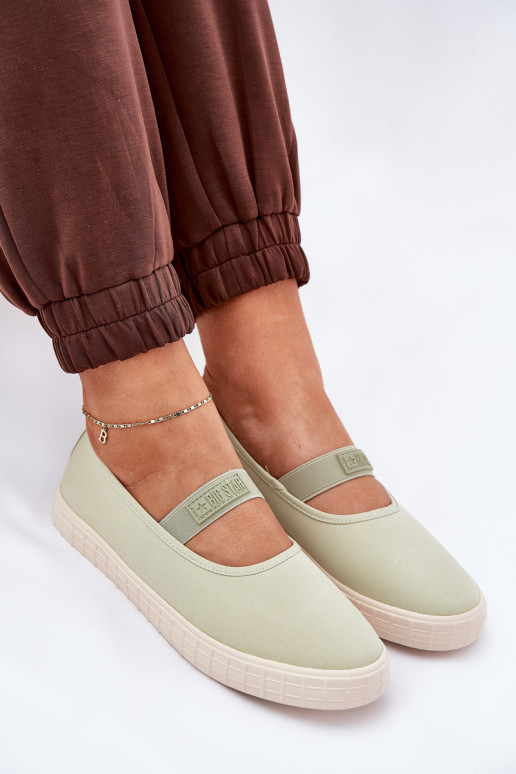 Dámske Topánky Big Star NN274604 svetlo zelená Dámske Topánky Big Star NN274604 svetlo zelená