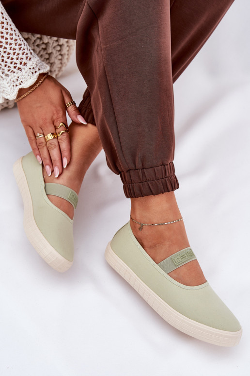 Dámske Topánky Big Star NN274604 svetlo zelená Dámske Topánky Big Star NN274604 svetlo zelená