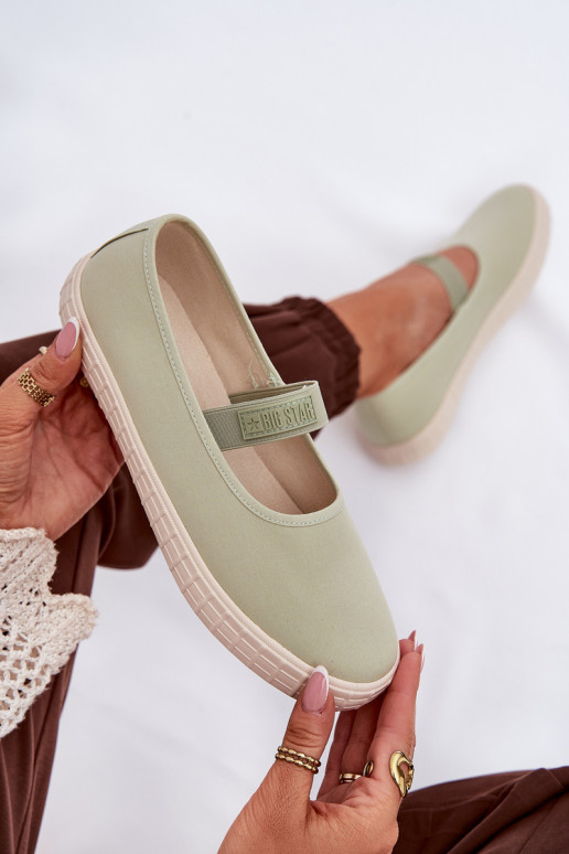 Dámske Topánky Big Star NN274604 svetlo zelená Dámske Topánky Big Star NN274604 svetlo zelená