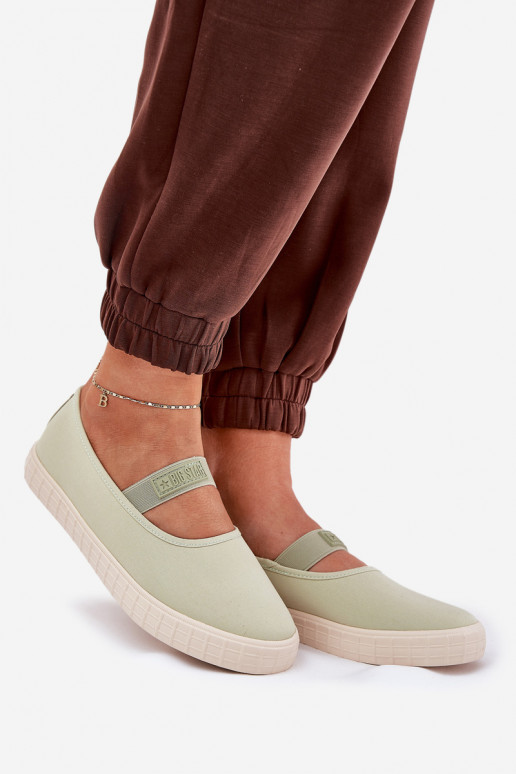 Dámske Topánky Big Star NN274604 svetlo zelená Dámske Topánky Big Star NN274604 svetlo zelená