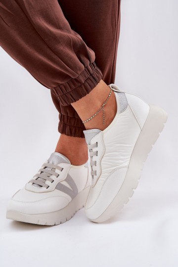 tenisky Dámske s platformou Vinceza 58510 biela farba 2