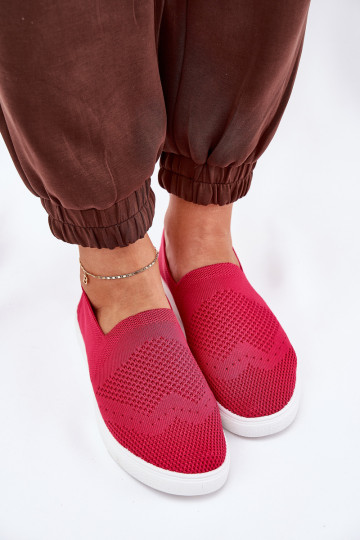 Dámske slip-on tenisky Big Star FF274A605 ružovej farby