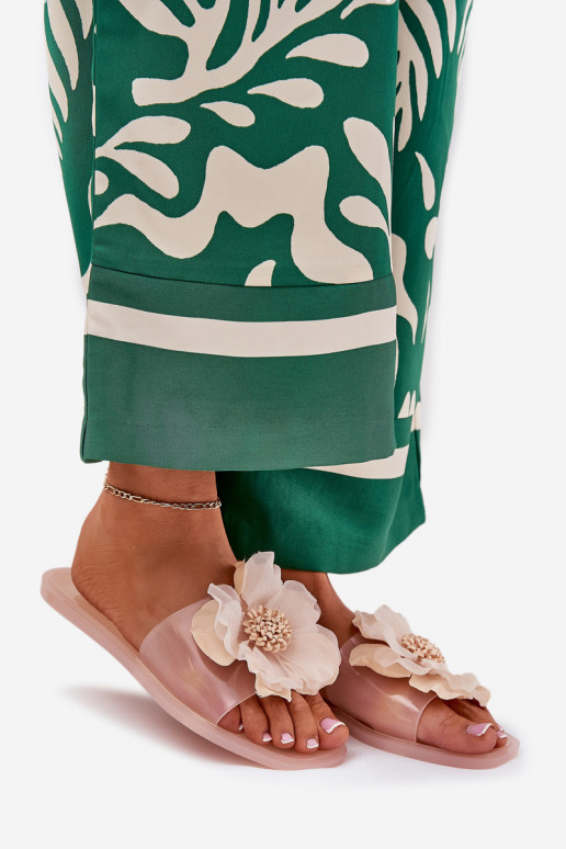 Perregimi rovná sa Dámske papuče Ze Sztucznym Kvet Nude Vobetta