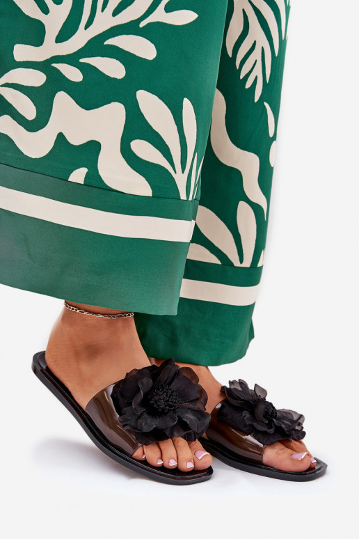 Perregimi rovná sa Dámske papuče Ze Sztucznym Kvet čierna Vobetta Perregimi rovná sa Dámske papuče Ze Sztucznym Kvet čierna Vobetta