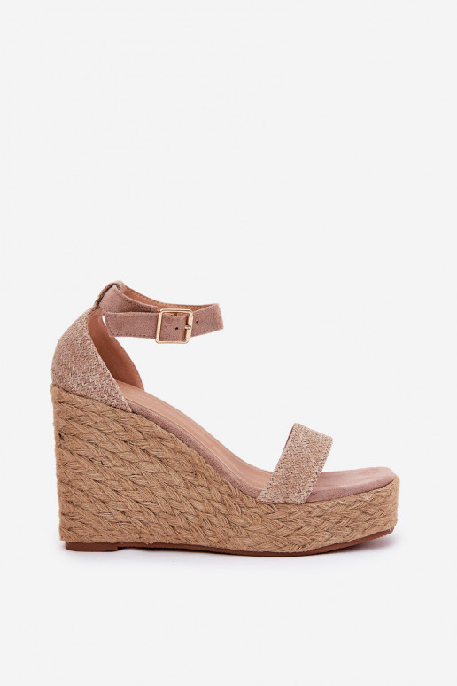 Dámske sandále Zapnuté INedge S vrkočom khaki farby Adelio Dámske sandále Zapnuté INedge S vrkočom khaki farby Adelio