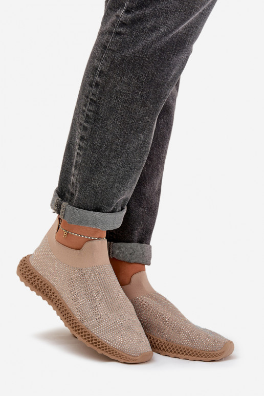 Trvalý model tenisky Dámske S Dekoráciou D&A TIN121 béžová