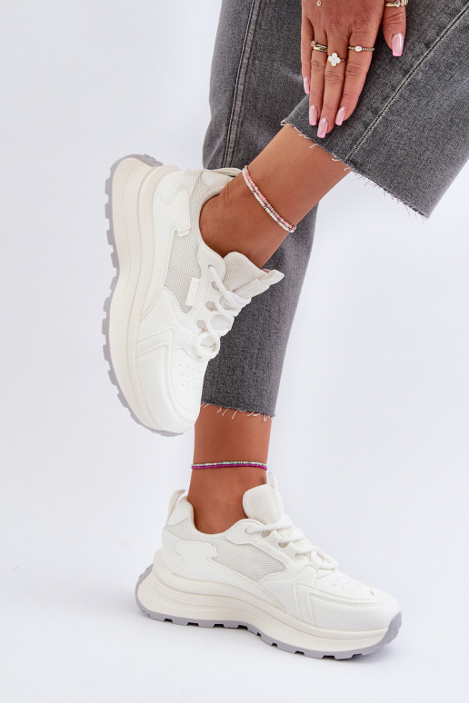 Tenisky model obuvi Dámske HI-POLY SYSTEM Big Star NN274A107 biela farba Tenisky model obuvi Dámske HI-POLY SYSTEM Big Star NN274A107 biela farba