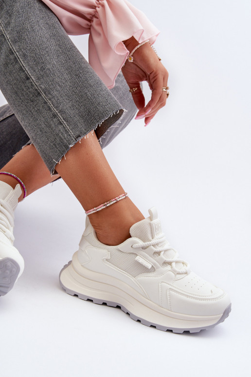 Tenisky model obuvi Dámske HI-POLY SYSTEM Big Star NN274A107 biela farba Tenisky model obuvi Dámske HI-POLY SYSTEM Big Star NN274A107 biela farba