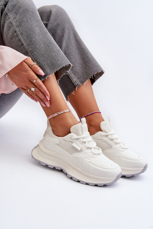 Tenisky model obuvi Dámske HI-POLY SYSTEM Big Star NN274A107 biela farba Tenisky model obuvi Dámske HI-POLY SYSTEM Big Star NN274A107 biela farba