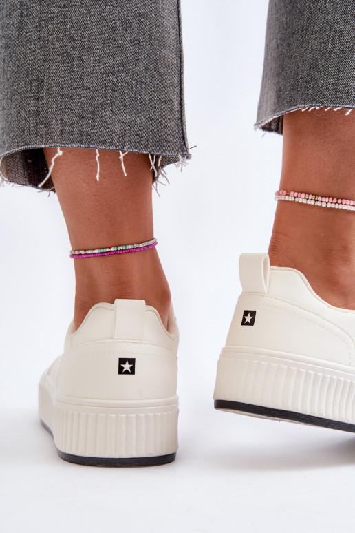 Tenisky model obuvi Dámske s platformou Big Star NN274254 biela farba