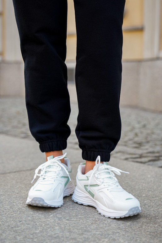 Športové topánky dámske Big Star NN274A095 HI-POLY SYSTEM bielo-zelenej farby Športové topánky dámske Big Star NN274A095 HI-POLY SYSTEM bielo-zelenej farby