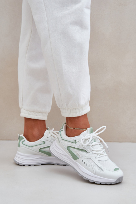 Športové topánky dámske Big Star NN274A095 HI-POLY SYSTEM bielo-zelenej farby Športové topánky dámske Big Star NN274A095 HI-POLY SYSTEM bielo-zelenej farby