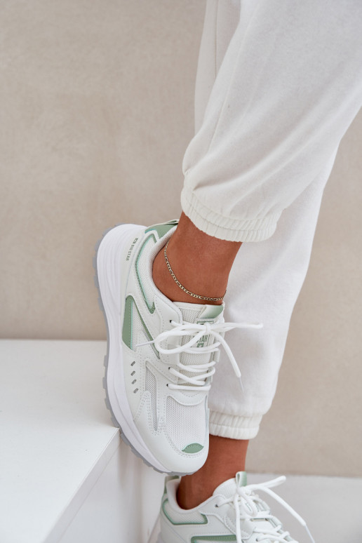 Športové topánky dámske Big Star NN274A095 HI-POLY SYSTEM bielo-zelenej farby Športové topánky dámske Big Star NN274A095 HI-POLY SYSTEM bielo-zelenej farby