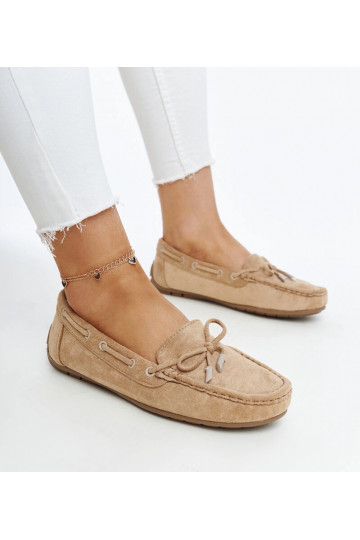 Hnedé mokasíny s mašľou Hayam