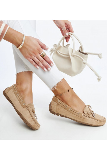 Hnedé mokasíny s mašľou Hayam 2